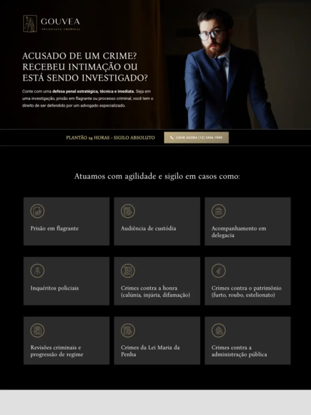 Landing Page Direito Criminal